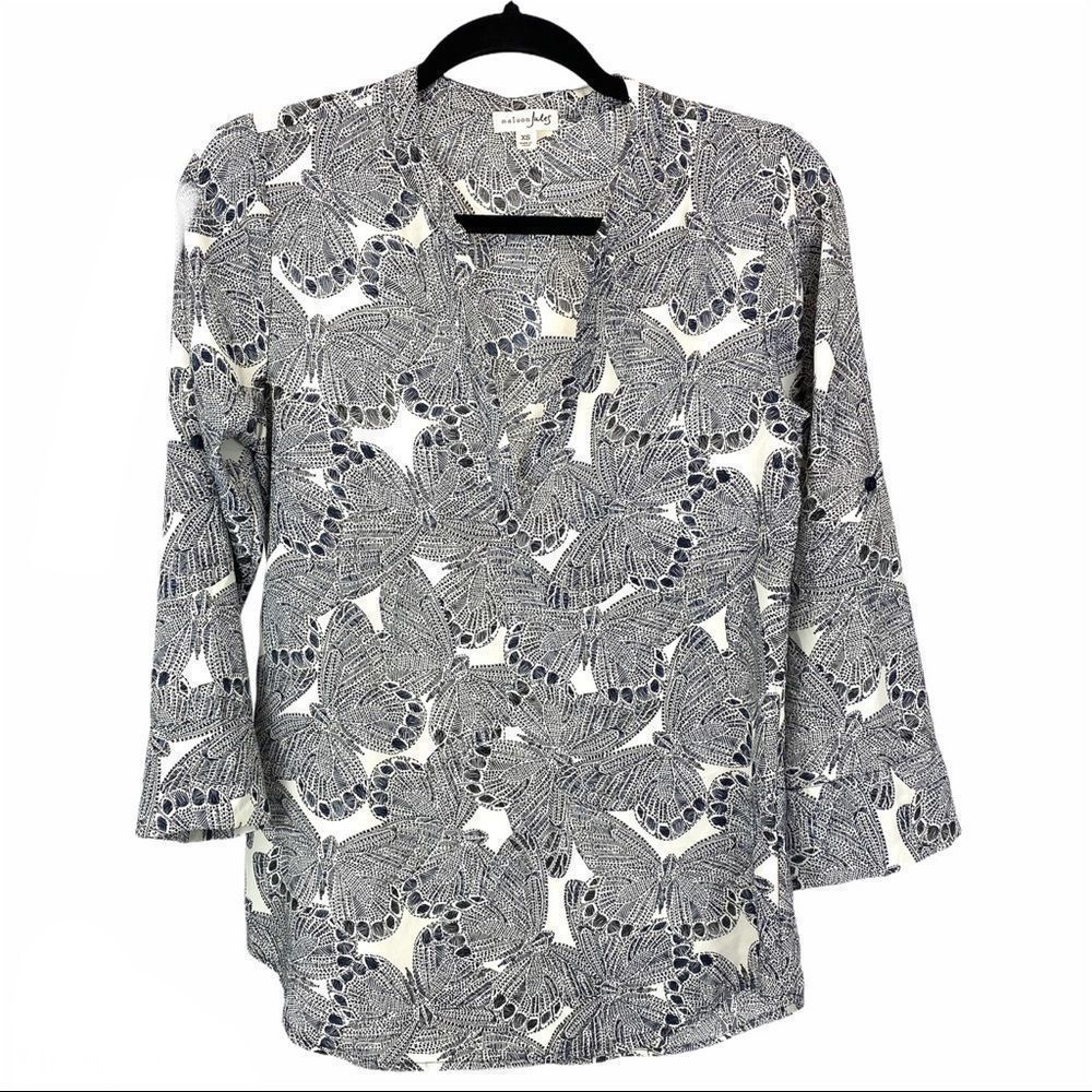 Maison Jules butterfly print top  xs